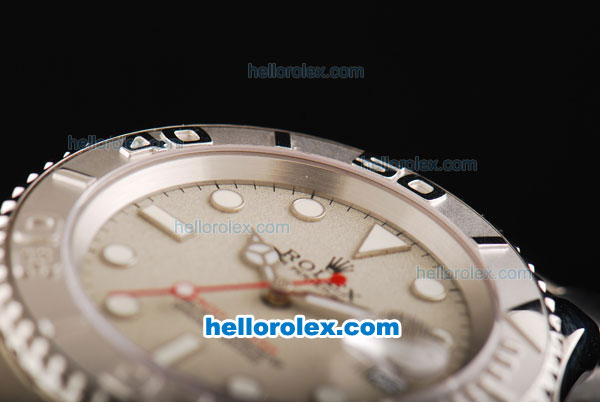 Rolex Yacht-Master Swiss ETA 2836 Automatic Movement Full Steel with Grey Dial and White Markers - Click Image to Close